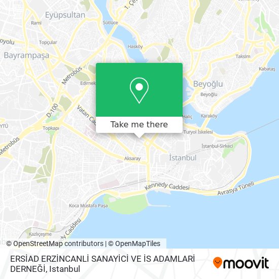 ERSİAD ERZİNCANLİ SANAYİCİ VE İS ADAMLARİ DERNEĞİ map