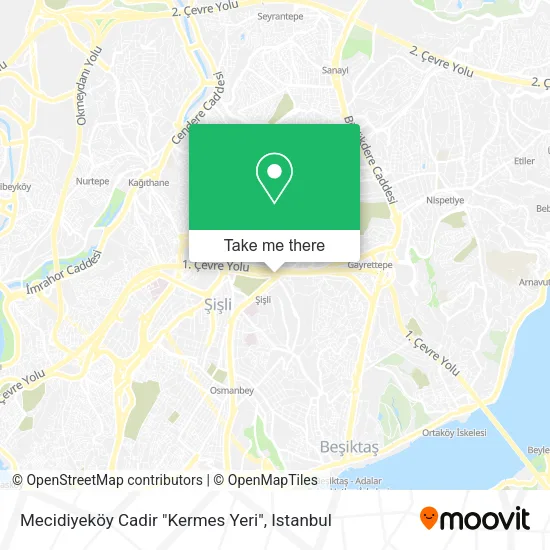 Mecidiyeköy Cadir "Kermes Yeri" map