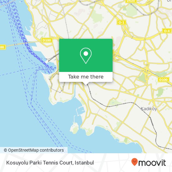 Kosuyolu Parki Tennis Court map