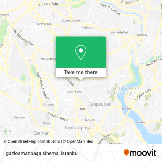 gaziosmanpaşa sinema map