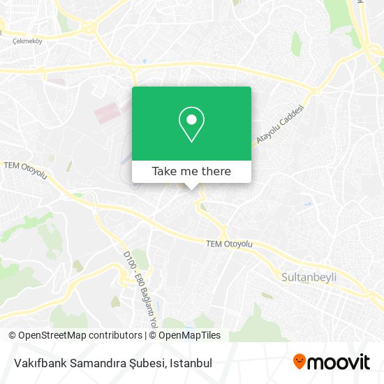 Vakıfbank Samandıra Şubesi map