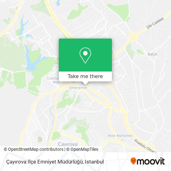 Çayırova Ilçe Emniyet Müdürlüğü map