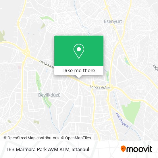 TEB Marmara Park AVM ATM map