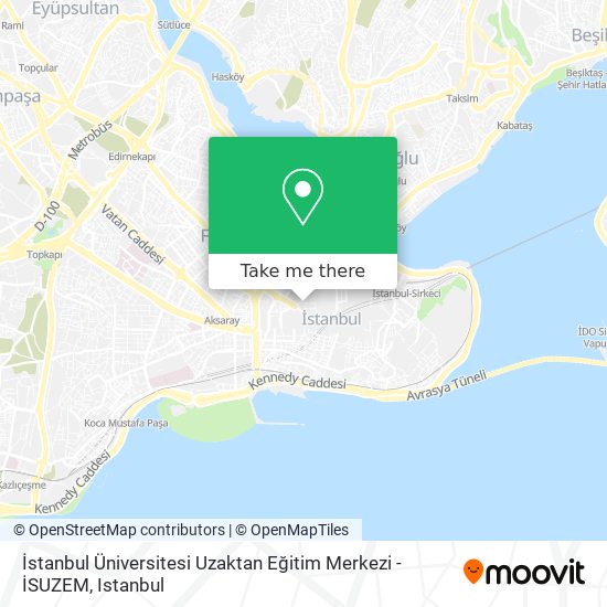 İstanbul Üniversitesi Uzaktan Eğitim Merkezi - İSUZEM map