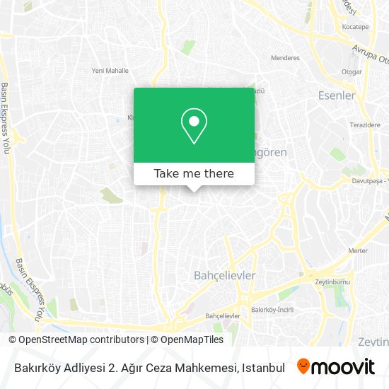 Bakırköy Adliyesi 2. Ağır Ceza Mahkemesi map