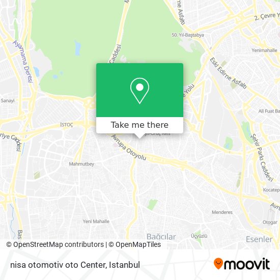 nisa otomotiv oto Center map