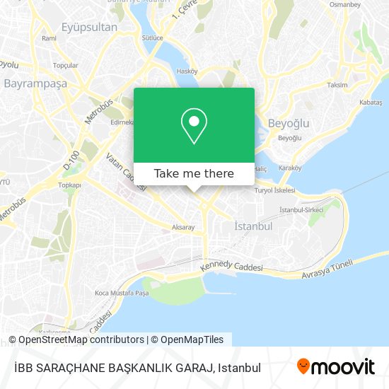 İBB SARAÇHANE BAŞKANLIK GARAJ map