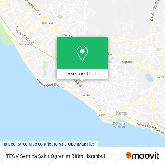 TEGV Semiha Şakir Öğrenim Birimi map