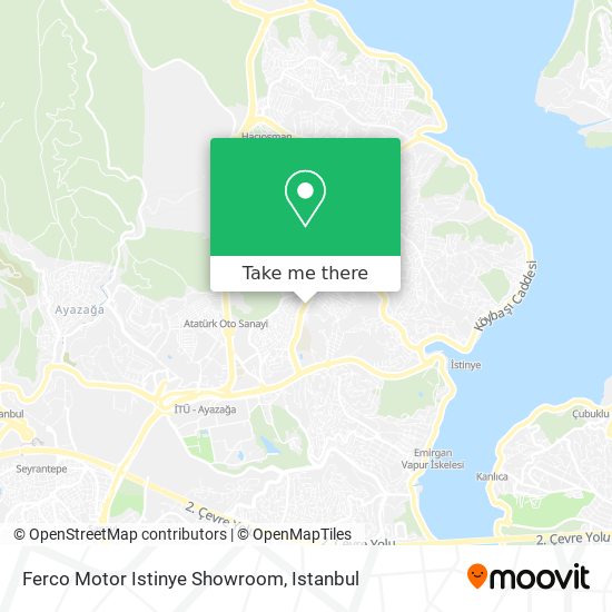 Ferco Motor Istinye Showroom map