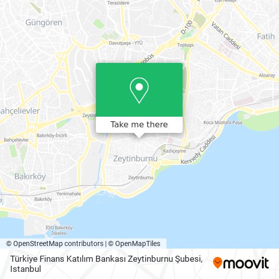 Türkiye Finans Katılım Bankası Zeytinburnu Şubesi map
