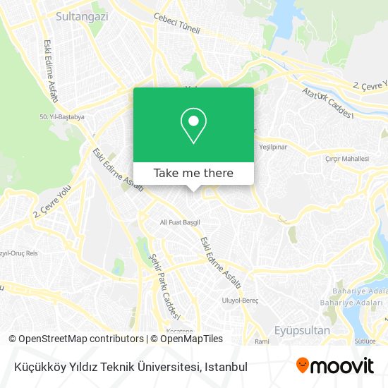 Küçükköy Yıldız Teknik Üniversitesi map