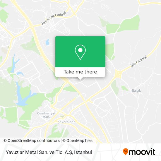 Yavuzlar Metal San. ve Tic. A.Ş map