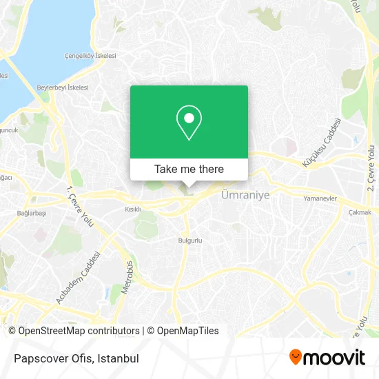 Papscover Ofis map