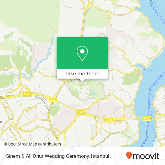 Sinem & Ali Onur Wedding Ceremony map