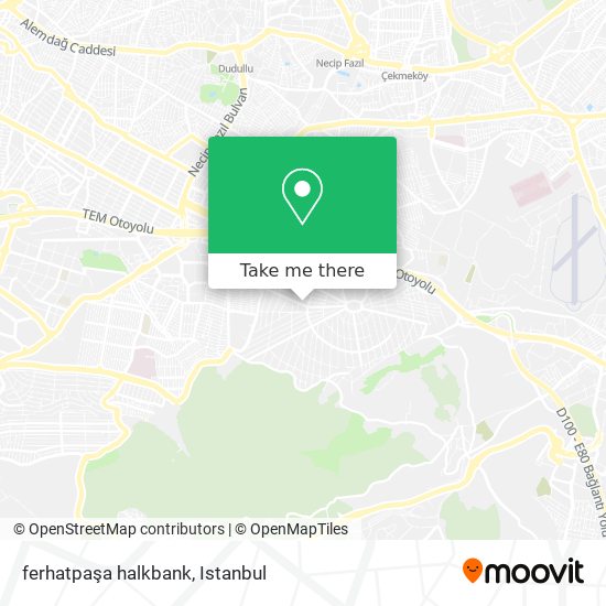 ferhatpaşa halkbank map