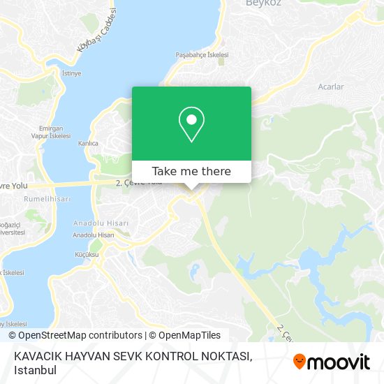 KAVACIK HAYVAN SEVK KONTROL NOKTASI map