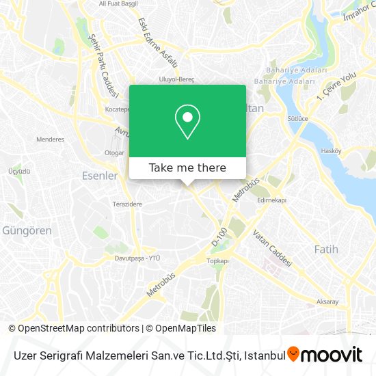 Uzer Serigrafi Malzemeleri San.ve Tic.Ltd.Şti map