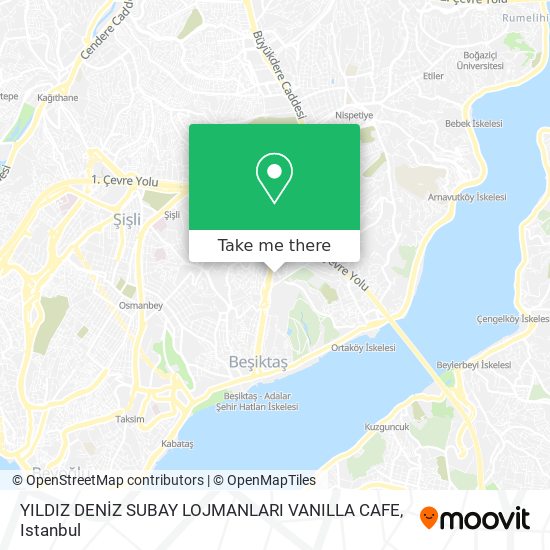 YILDIZ DENİZ SUBAY LOJMANLARI VANILLA CAFE map