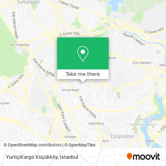 YurtiçiKargo Küçükköy map