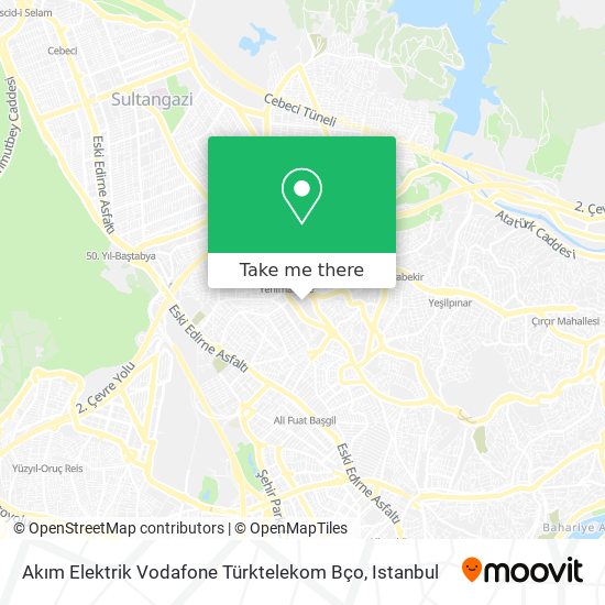 Akım Elektrik Vodafone Türktelekom Bço map