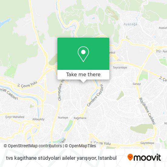 tvs kagithane stüdyolari  aileler yarışıyor map