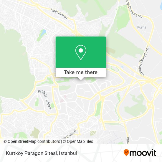 Kurtköy Paragon Sitesi map