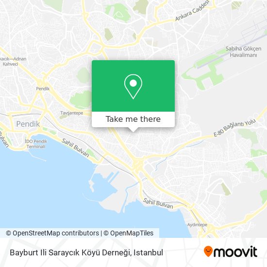 Bayburt Ili Saraycık Köyü Derneği map