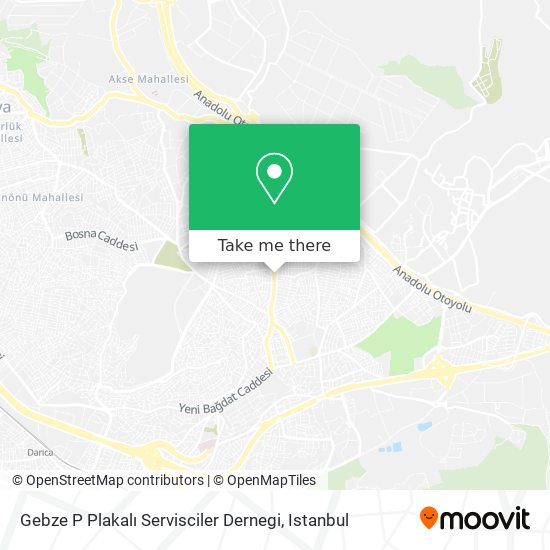 Gebze P Plakalı Servisciler Dernegi map