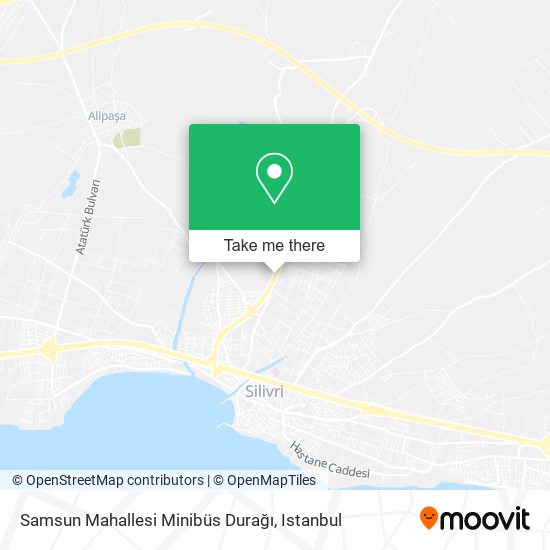 Samsun Mahallesi Minibüs Durağı map