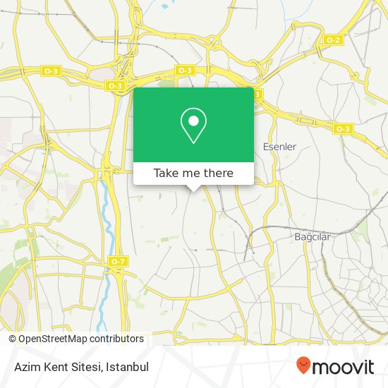 Azim Kent Sitesi map