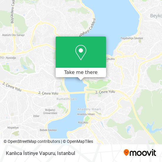 Kanlıca İstinye Vapuru map
