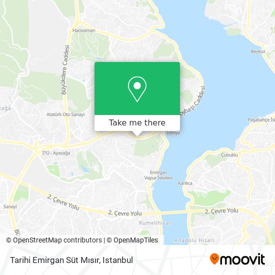 Tarihi Emirgan Süt Mısır map