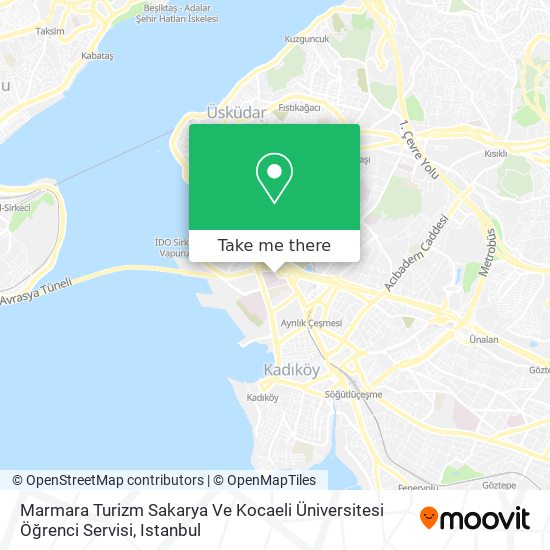 Marmara Turizm Sakarya Ve Kocaeli Üniversitesi Öğrenci Servisi map