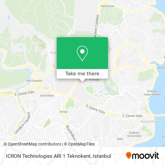 ICRON Technologies ARI 1 Teknokent map