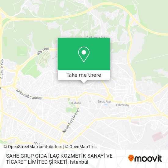 SAHE GRUP GIDA İLAÇ KOZMETİK SANAYİ VE TİCARET LİMİTED ŞİRKETİ map