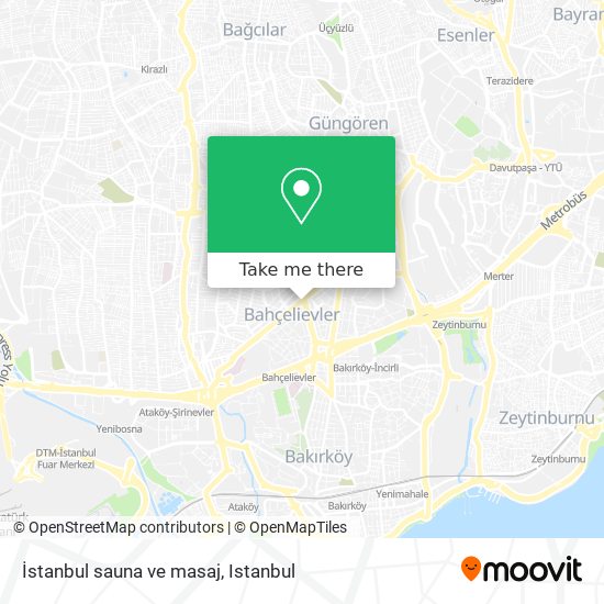 İstanbul sauna ve masaj map