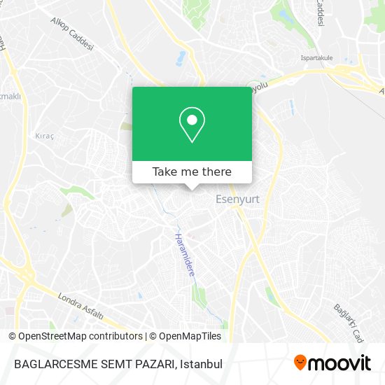 BAGLARCESME SEMT PAZARI map