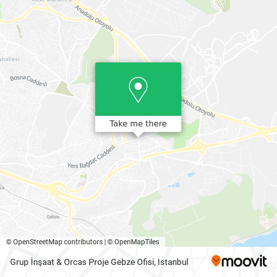 Grup İnşaat & Orcas Proje Gebze Ofisi map