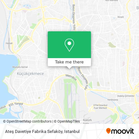 Ateş Davetiye Fabrika Sefaköy map