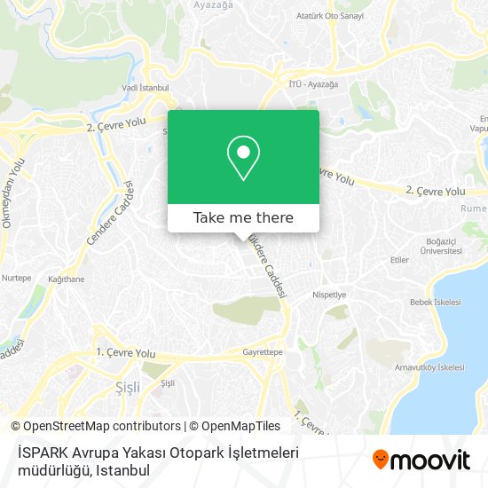 İSPARK Avrupa Yakası Otopark İşletmeleri müdürlüğü map