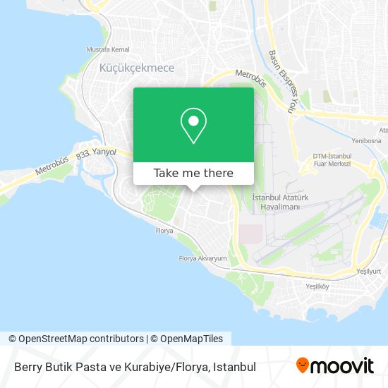 Berry Butik Pasta ve Kurabiye / Florya map