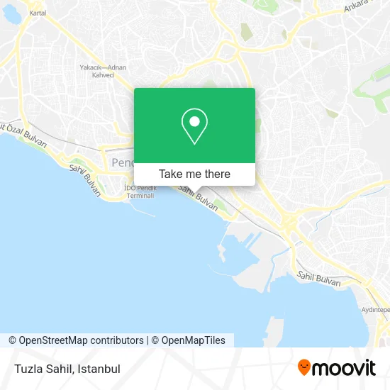 Tuzla Sahil map