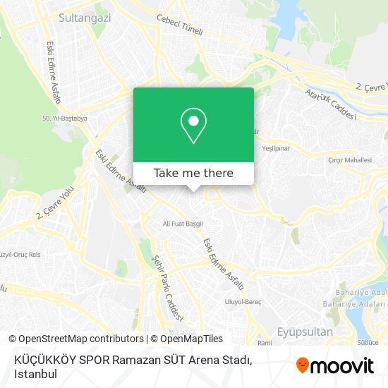 KÜÇÜKKÖY SPOR Ramazan SÜT Arena Stadı map