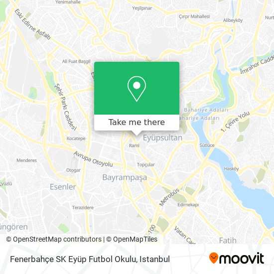Fenerbahçe SK Eyüp Futbol Okulu map
