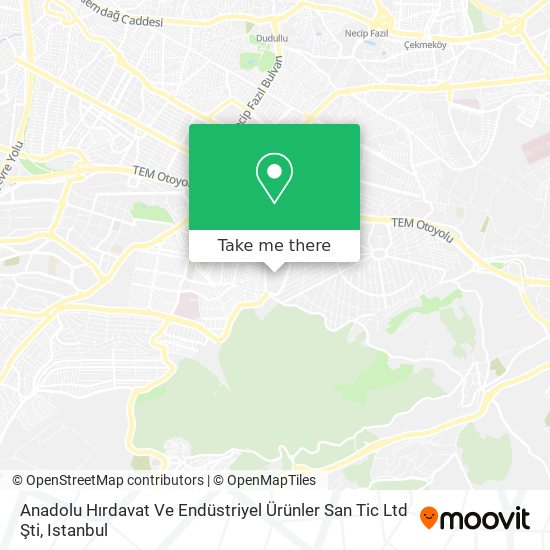 Anadolu Hırdavat Ve Endüstriyel Ürünler San Tic Ltd Şti map