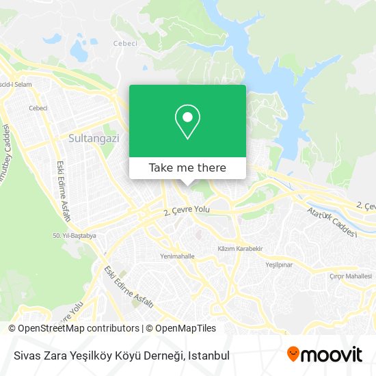 Sivas Zara Yeşilköy Köyü Derneği map