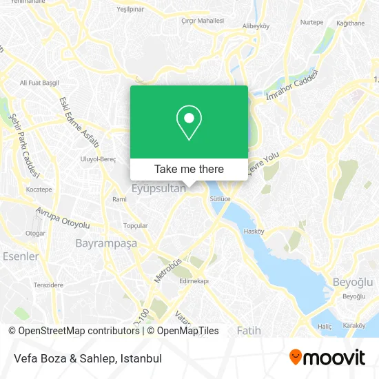 Vefa Boza & Sahlep map