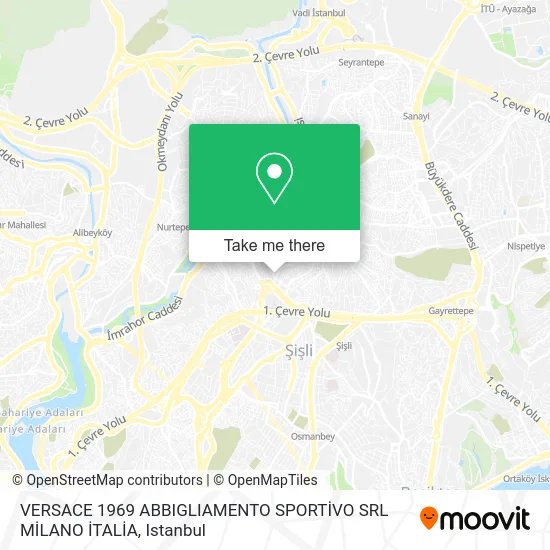 VERSACE 1969   ABBIGLIAMENTO SPORTİVO SRL MİLANO İTALİA map