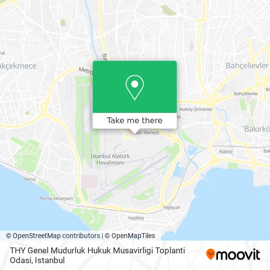 THY Genel Mudurluk Hukuk Musavirligi Toplanti Odasi map