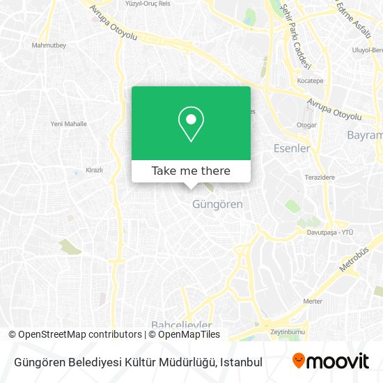 Güngören Belediyesi Kültür Müdürlüğü map